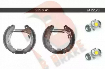 R BRAKE 79rbkt0072 -  Комплект тормозных колодок
